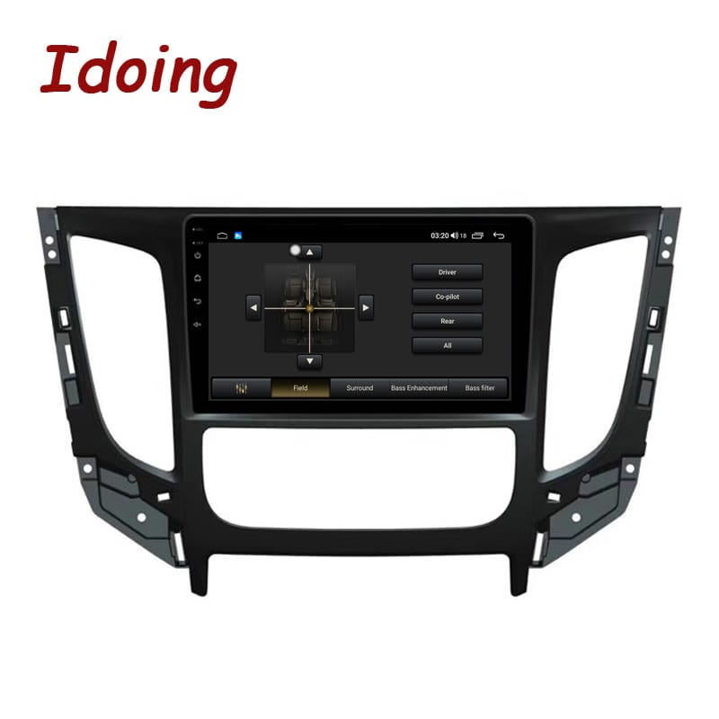 Idoing Android Car Intelligent System Radio Audio Player For Mitsubishi Triton 2015-2019 GPS Navigation Stereo QLED Head Unit