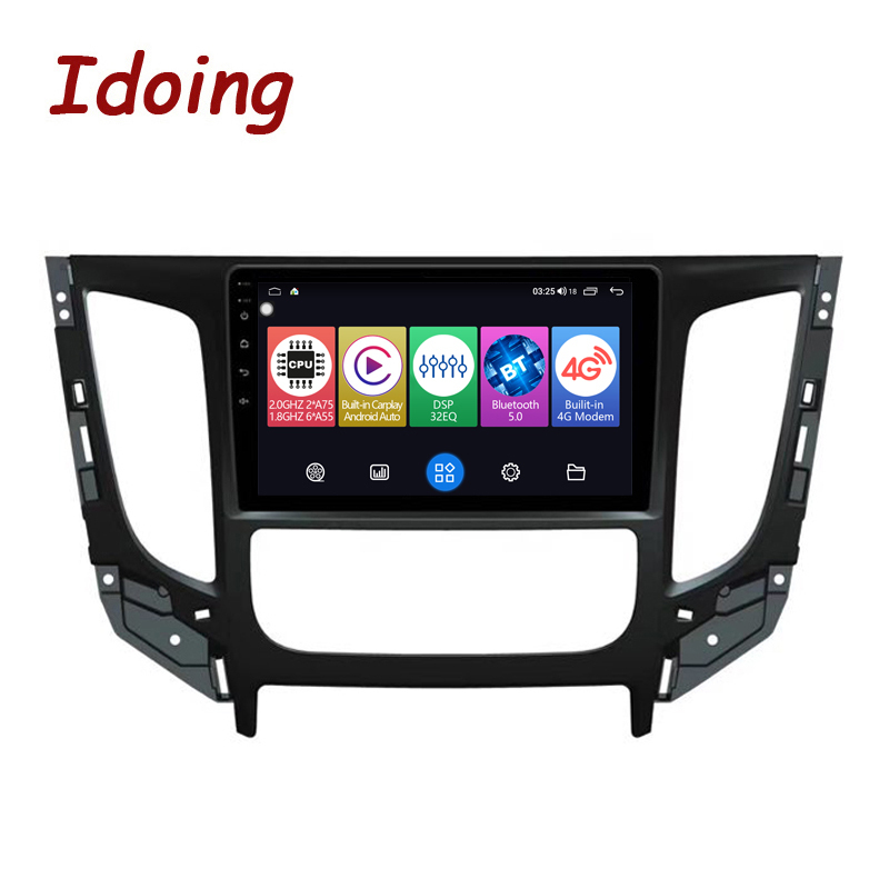 Idoing Android Car Intelligent System Radio Audio Player For Mitsubishi Triton 2015-2019 GPS Navigation Stereo QLED Head Unit