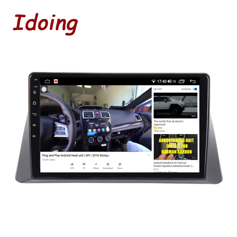 Idoing 10.2 inch Androidauto Radio Head Unit Plug And Play Car Multimedia Player For Honda Accord Crosstour TF 1 2009-2015 Navigation