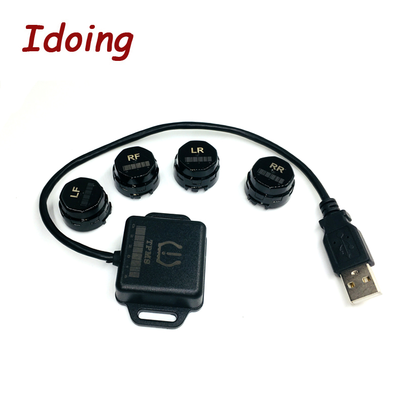 IDoing Special TPMS Newest technology Car TPMS Tire Pressure Monitoring System with mini Inner sensor Auto support Bar and PSI