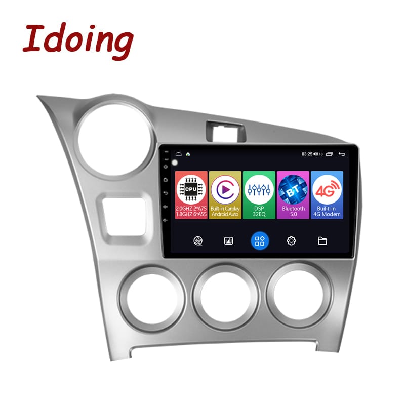 Idoing 9"Android Auto Carplay Car Stereo Radio Player For Toyota Matrix 2 E140 2008-2014 GPS Navigation Head Unit Plug And Play