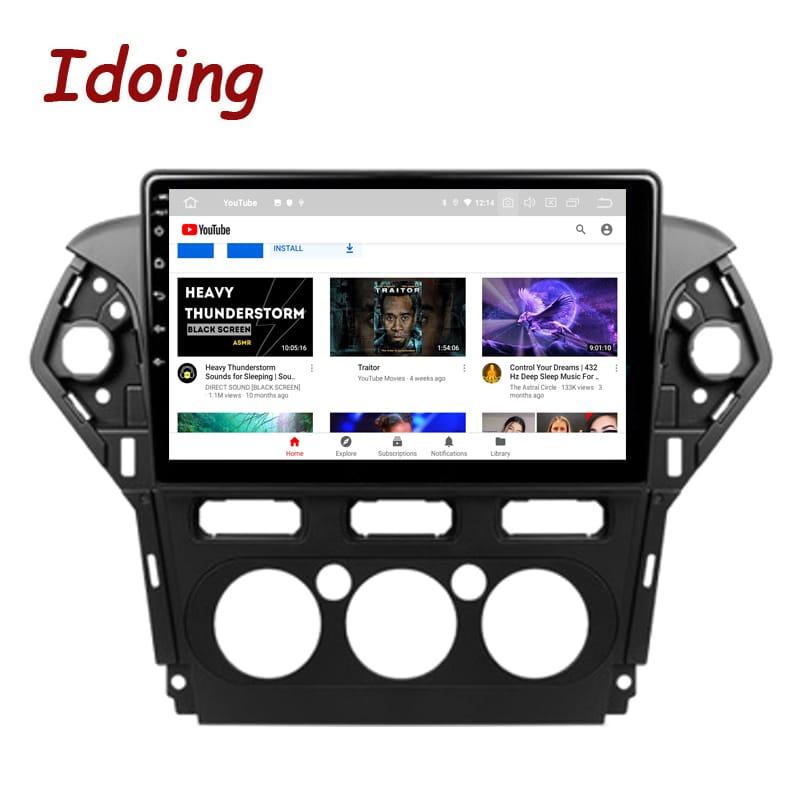 Idoing 9"Car Stereo Radio Video Player Head Unit Plug And Play For Ford Mondeo 4 2010-2014 Carplay Android Auto Navigation GPS