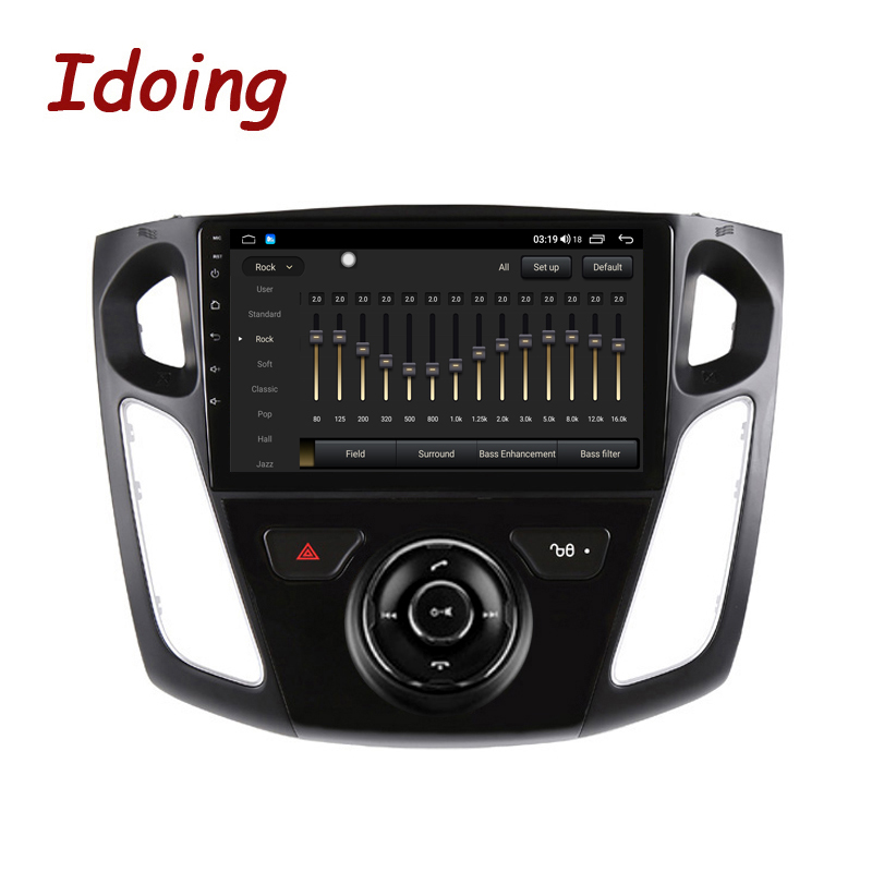 Idoing 9inch Car Stereo Androidauto Carplay Radio Multimedia Player For Ford Focus 3 Mk 3 2011-2019 Navigation GPS Navi Head Unit Android 10 No 2din 2 din dvd