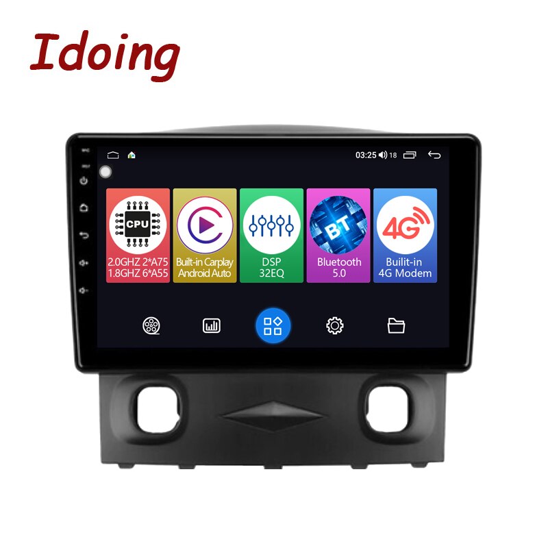 Idoing 9INCH Car Android Auto Carplay Radio Intelligent Player Navigation GPS For Ford Escape 1 2007-2012 Head Unit Plug And Play
