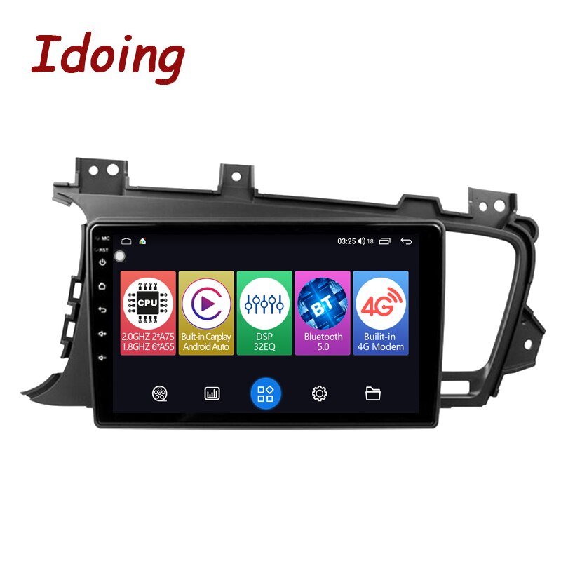 Idoing 9in Car Stereo Radio Player For Kia K5 Optima 3 TF 2011-2015 Head Unit Plug And Play GPS Navigation Carplay Android Auto