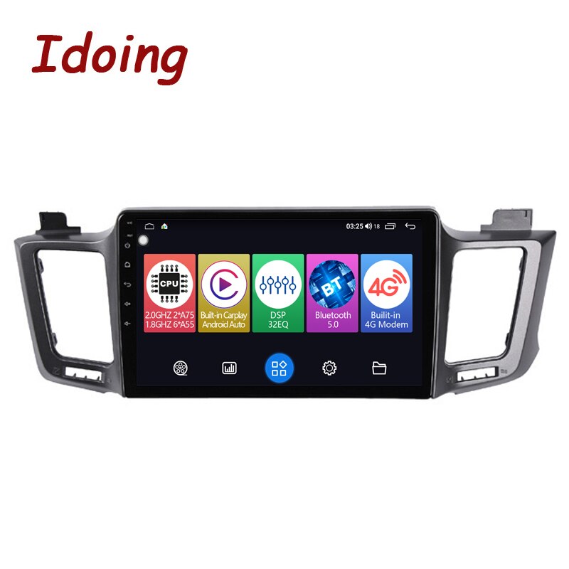 Idoing Car Android Auto Carplay Radio Player For Toyota RAV4 4 5 XA40 XA50 2013-2018 Head Unit Plug And Play GPS Navigation DSP