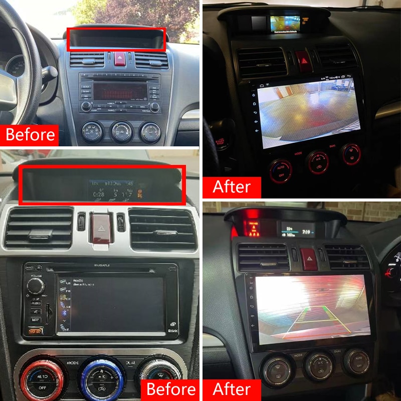 Idoing Head unit Car radio Audio Wiring Harness Adapter to work with stock camera for Subaru Forester XV WRX STI BRZ