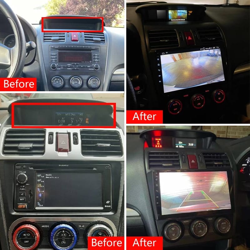 Idoing Head unit Car radio Audio Wiring Harness Adapter to work with stock camera for Subaru Forester XV WRX STI BRZ