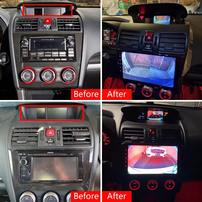 Idoing Head unit Car radio Audio Wiring Harness Adapter to work with stock camera for Subaru Forester XV WRX STI BRZ