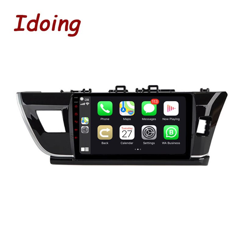 Idoing 10.2inch Car Stereo Android Auto Carplay Radio Player Navigation GPS  For Toyota Corolla 2014-2016 E170 E180 Right Hight Drive