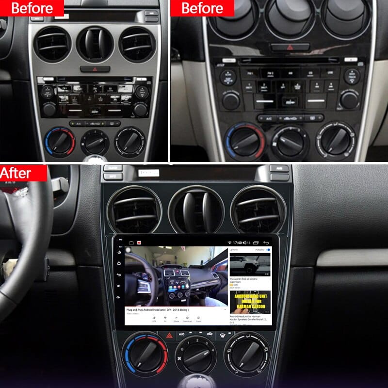 Idoing 9"Car Stereo Android Auto Carplay Radio Player For Mazda 6 2004-2015 Navigation GPS Head Unit Plug And Play Intelligent