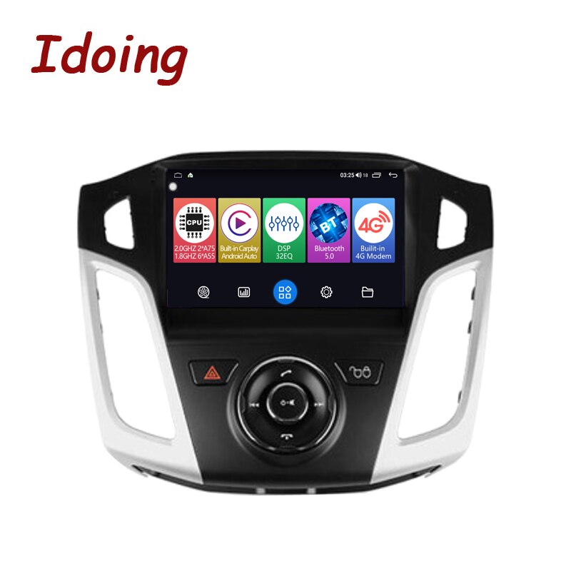 Idoing 9inch Androidauto Carplay Radio Multimedia Player For Ford Focus 3 Mk 3 2011-2019 Navigation GPS Navi Car Stereo Head Unit
