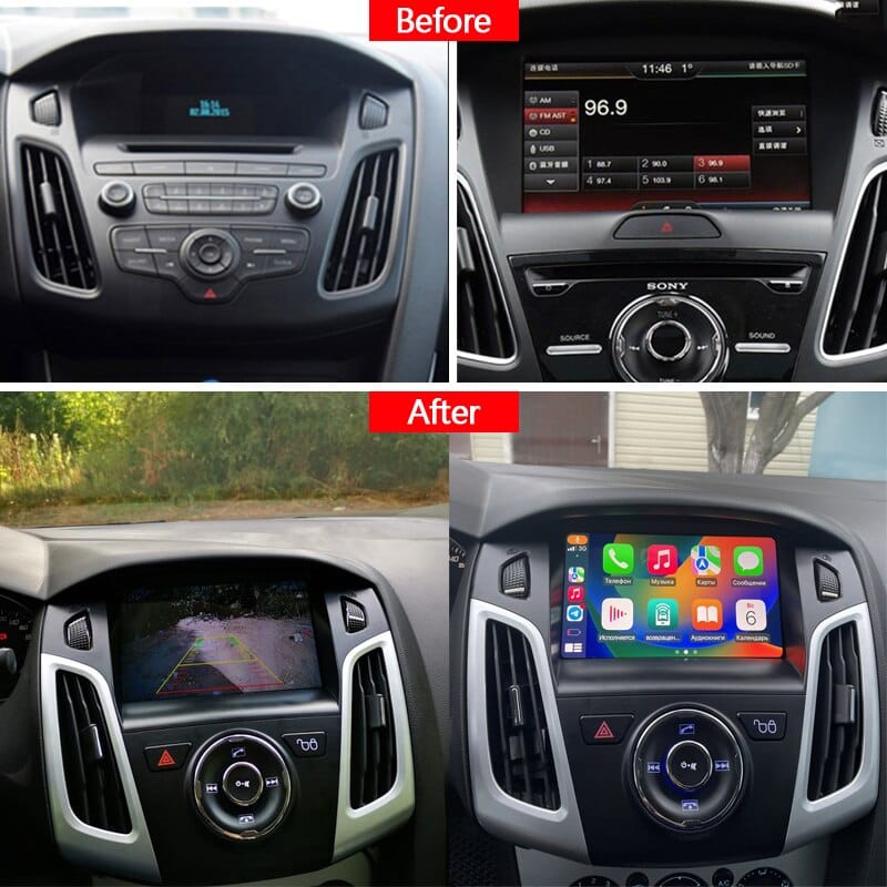 Idoing 9" Androidauto Carplay Radio Multimedia Player For Ford Focus 3 Mk 3 2011-2019 Navigation GPS Navi Car Stereo Head Unit