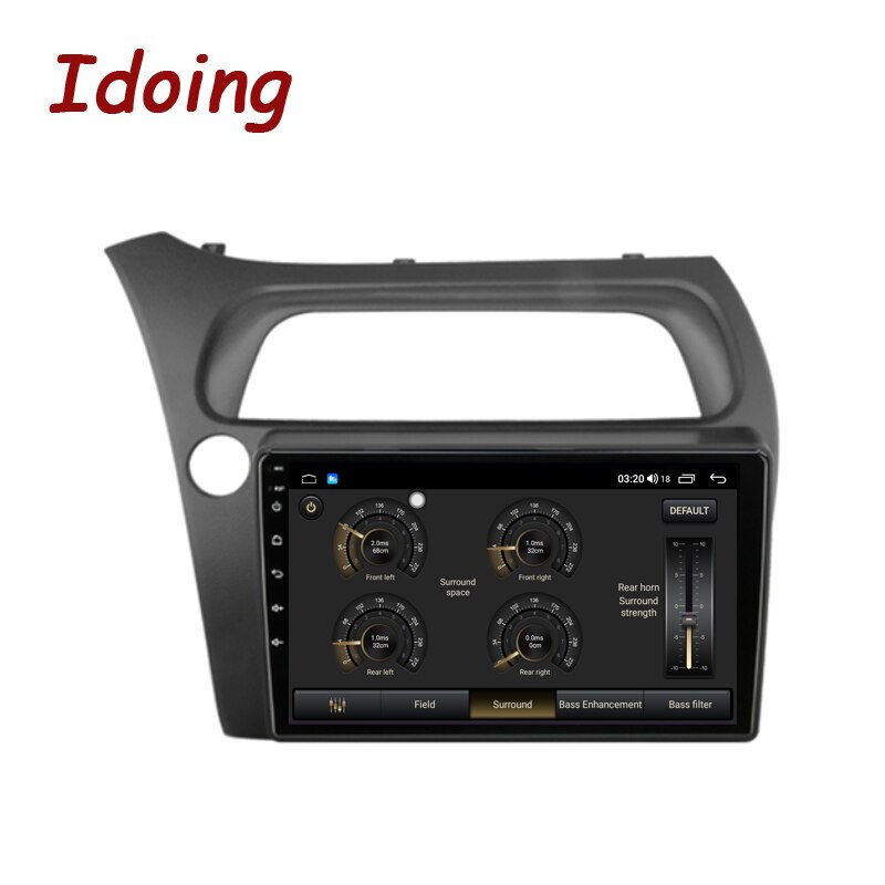 Idoing 9 inch Android Auto Car Radio Media Player For Honda Civic Hatchback 2006-2012 GPS Navigation Carplay Head Unit Plug And Play