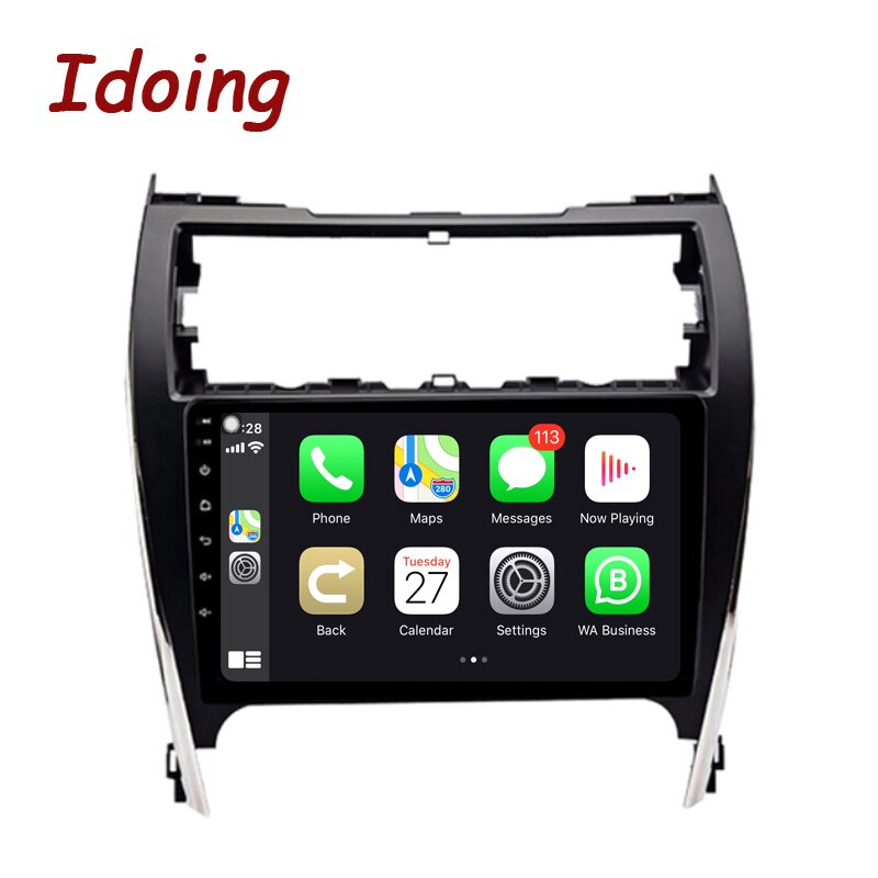 Idoing 10.2 inch Car Radio Player Head Unit Plug And Play For Toyota Camry 7 XV 50 55 2012-2014 US Edition GPS Navigation Android Auto