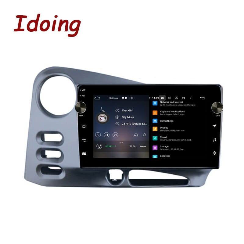 Idoing Car Radio Android Video Player Navigation GPS For Toyota Matrix 2 E130 E140 For PONTIAC Vibe 2002-2008 Head Unit Carplay
