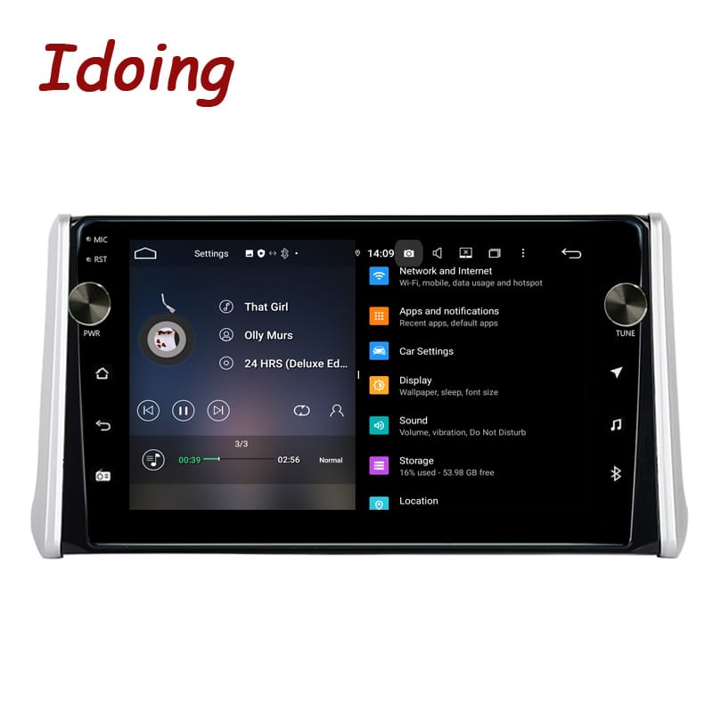 Idoing Car Radio Android Video Player Navigation GPS For Toyota Matrix 2 E130 E140 For PONTIAC Vibe 2002-2008 Head Unit Carplay-0393