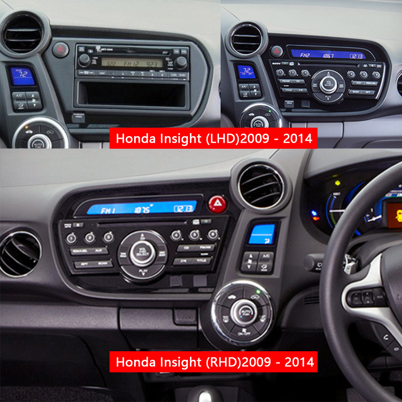 Idoing Car Stereo Android Auto Carplay Radio Player Navigation GPS For Honda Insight 2 LHD RHD 2009-2014 Head Unit Plug And Play