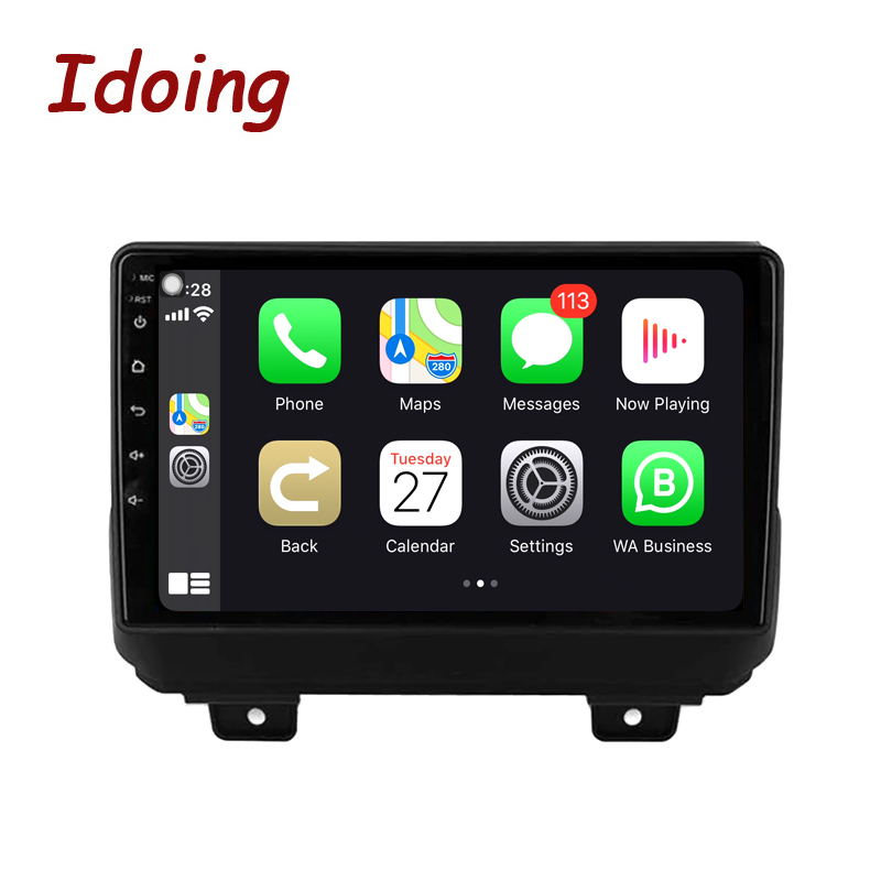 Idoing9 inch Car Android Radio Multimedia GPS Navigation Player For Jeep Wrangler 4 JL 2018-2020 Intelligent Head Unit Plug And Play