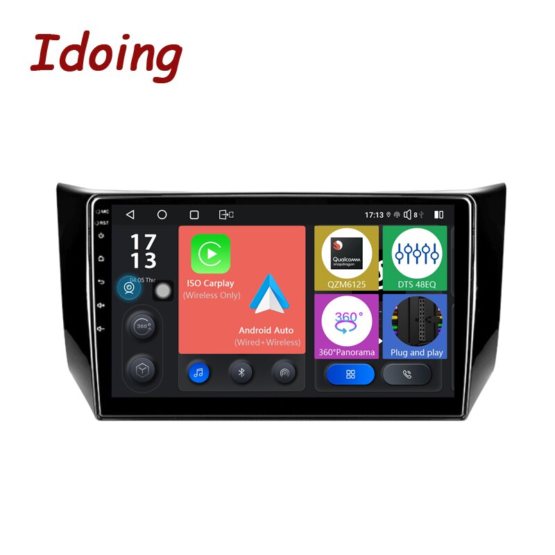 Idoing Car Stereo Radio Multimedia GPS Player For Nissan Sentra B17 2012-2017 Head Unit Built-in Android Auto And Carplay8G+128G