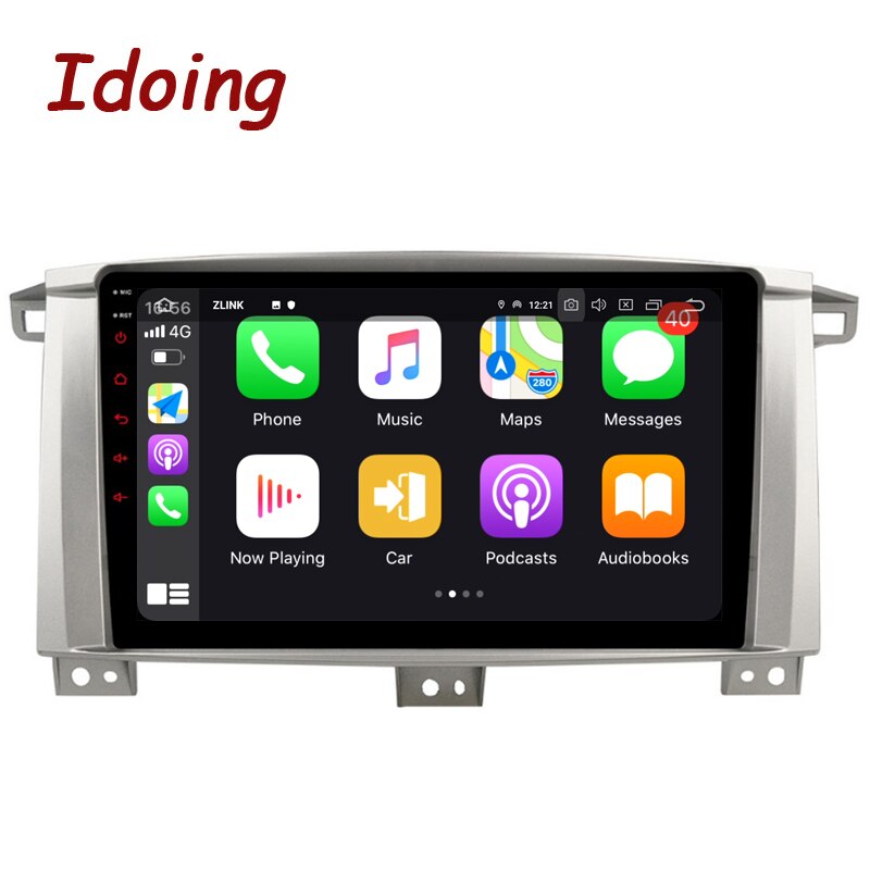 Idoing Car Android Radio Player Head Unit Plug And Play For Toyota Land Cruiser LC 100 2002-2007 For Lexus LX470 J100 2 II 2002