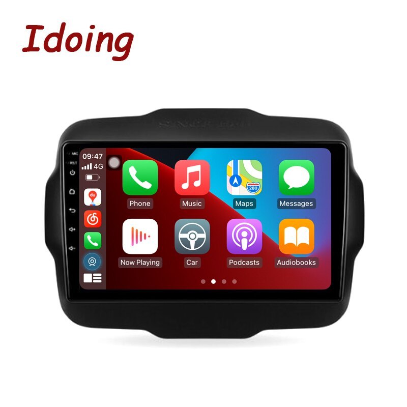 Idoing Car Radio Android Auto Multimedia Player For Jeep Renegade 2014-2018 Navigation GPS Head Unit Carplay 8G+128G No 2din DVD