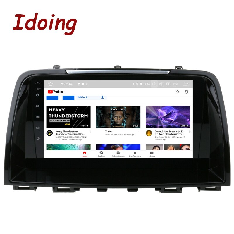 Idoing 9INCH Car Head Unit Navigation GPS For Mazda 6 Ⅲ GL GJ 2012-2017 Car Radio Multimedia Video Player Stereo GPS Android No 2di