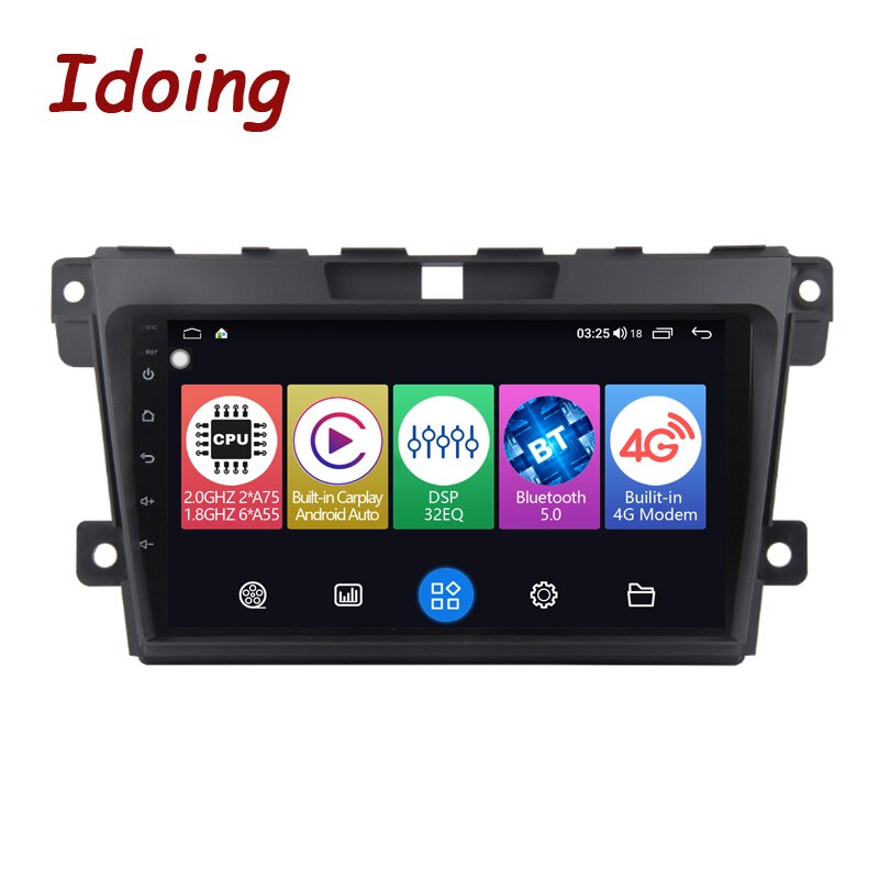Idoing 9inch Car Intelligent System Radio Video Player Navigation GPS For Mazda CX7 CX-7 CX 7 ER 2009-2012 Head Unit Plug And Play