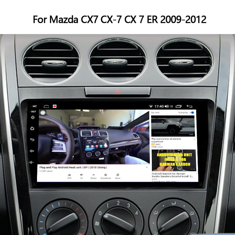 Idoing 9"Car Intelligent System Radio Video Player Navigation GPS For Mazda CX7 CX-7 CX 7 ER 2009-2012 Head Unit Plug And Play