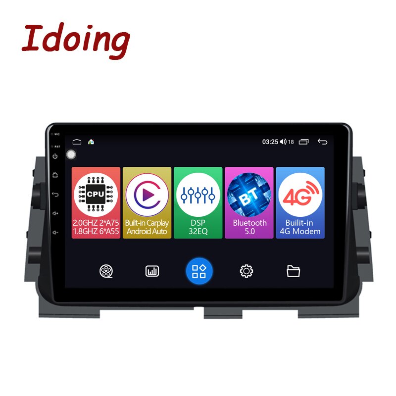 Idoing10.2&quot;Car Radio Media Player Navigation GPS Android For Nissan Kicks Micra P15 2016-2020 Head Unit Car Stereo Plug And Play