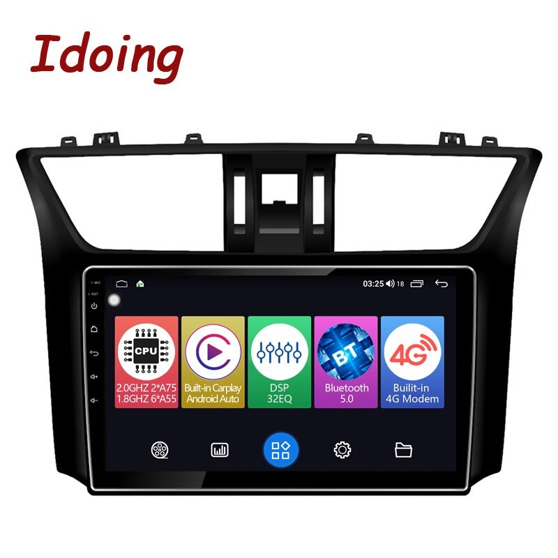 Idoing 10.2inch Car Radio Multimedia Player Android Auto Carplay For Nissan Sylphy 2012-2016 Head Unit Plug And Play Navigation GPS