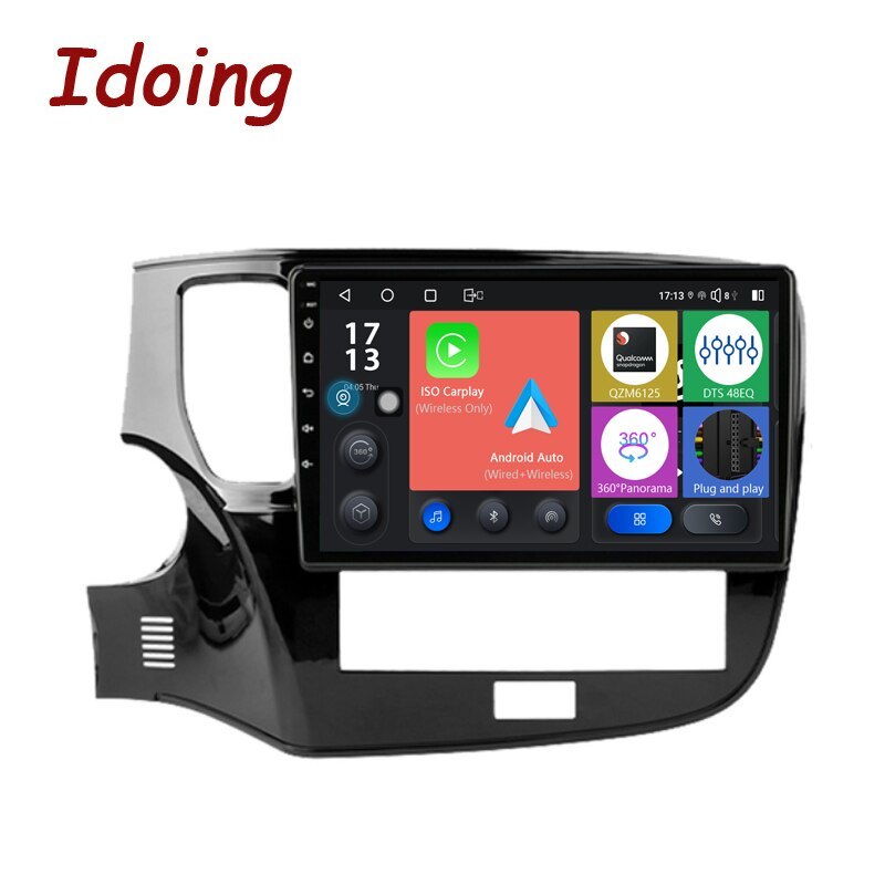 Idoing Car Video Player Navigation GPS Head Unit  For Mitsubishi Outlander 3 III GF0W GF0W GG0W 2018-2021 Car Intelligent System