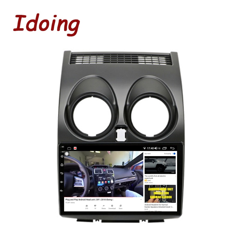 Idoing 9INCH Car Stereo Android Radio Player For Nissan Qashqai 1 J10 2006-2013 GPS Navigation Head Unit Plug And Play Video Audio