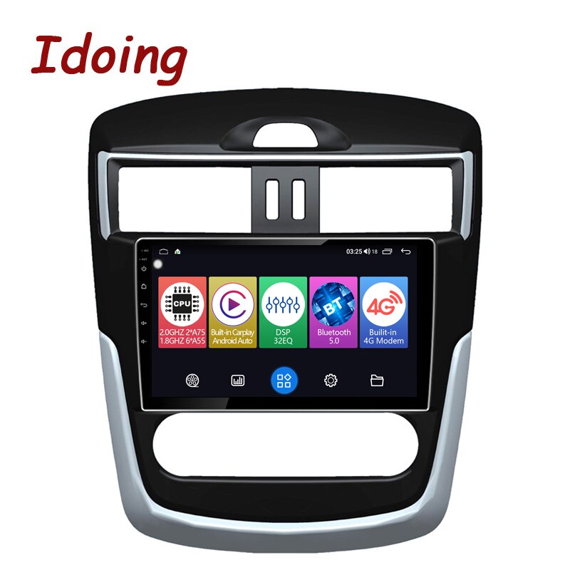 Idoing9&quot;Car Radio Video Player Navigation GPS Android Auto And Carplay For Nissan Serena Tiida 2016-2018 Head Unit Plug And Play