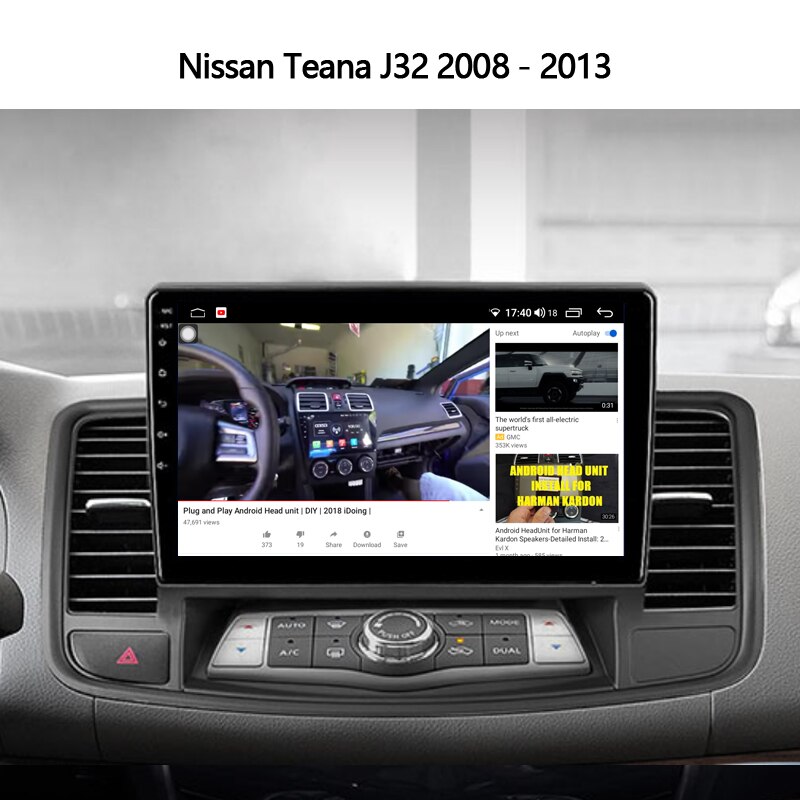 Idoing10.2 inch Car Android Carplay Radio Multimedia Player For Nissan Teana J32 2008-2013 4G+64G GPS Navigation Plug And Play No2din