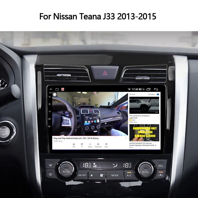 Idoing10.2"Car Radio Multimedia Video Player Navigation GPS For Nissan Teana J33 2013-2015Android Head Unit Plug And Play No2din