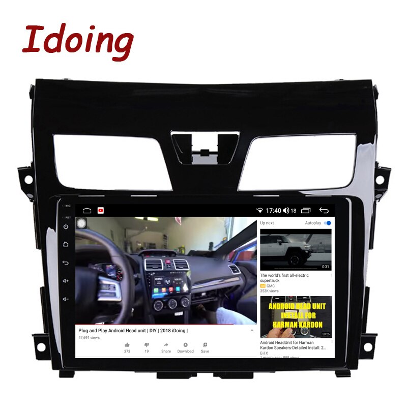 Idoing10.2 INCH Car Radio Multimedia Video Player Navigation GPS For Nissan Teana J33 2013-2015Android Head Unit Plug And Play No2din