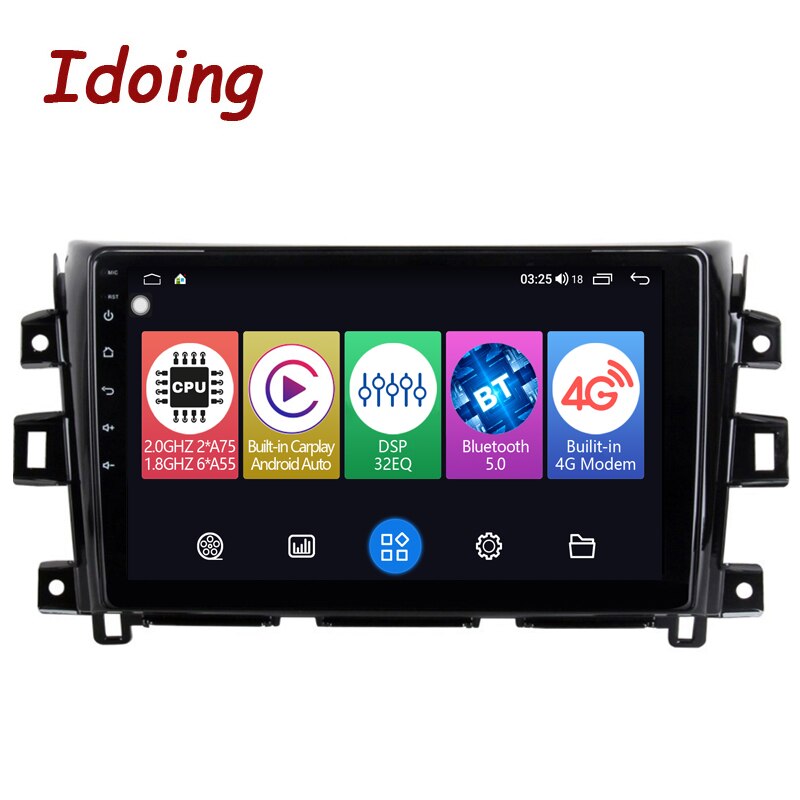 Idoing10.2&quot;Car Radio Media Video Player Android For Nissan NAVARA Frontier NP300 2011-2016Head Unit Plug And Play Navigation GPS