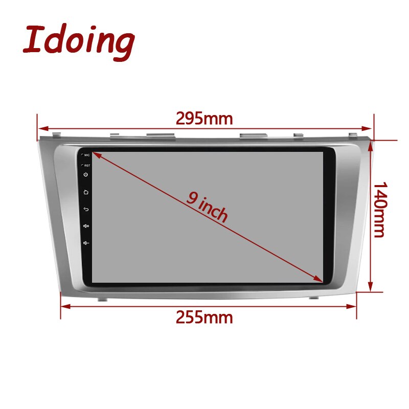 Idoing Android Head Unit For Toyota Camry 6 XV 40 50 2006-2011 Car Stereo Radio Multimedia Video Player GPS Navigation 8G+128G
