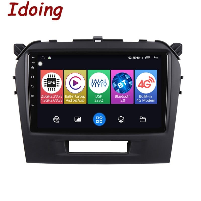 Idoing Car Radio Head Unit Player For Suzuki Vitara 4 2014-2018 Navigation GPS Android Auto Apple Carplay Car Intelligent System