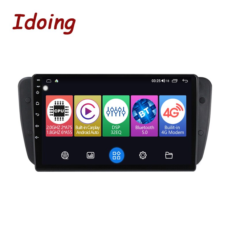 Idoing Car Stereo Head Unit For SEAT Ibiza 6J IV 4 2008-2015 Car Radio Multimedia Video Player Navigation GPS Android No 2din