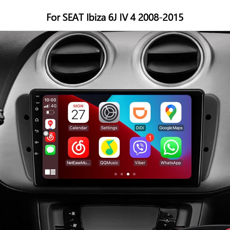 Idoing Car Stereo Head Unit For SEAT Ibiza 6J IV 4 2008-2015 Car Radio Multimedia Video Player Navigation GPS Android No 2din