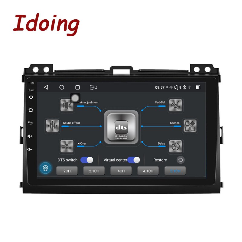 Idoing Car Stereo Android Radio Head Unit Player For Toyota Land Cruiser Prado 120 3 III For Lexus GX470 GX 470 J120 2002-2009