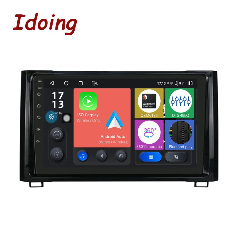 Idoing 9inch Android Head Unit 8G+128G For Toyota Tundra XK50 2013-2020 Car Radio Multimedia Video Player Navigation Stereo GPS