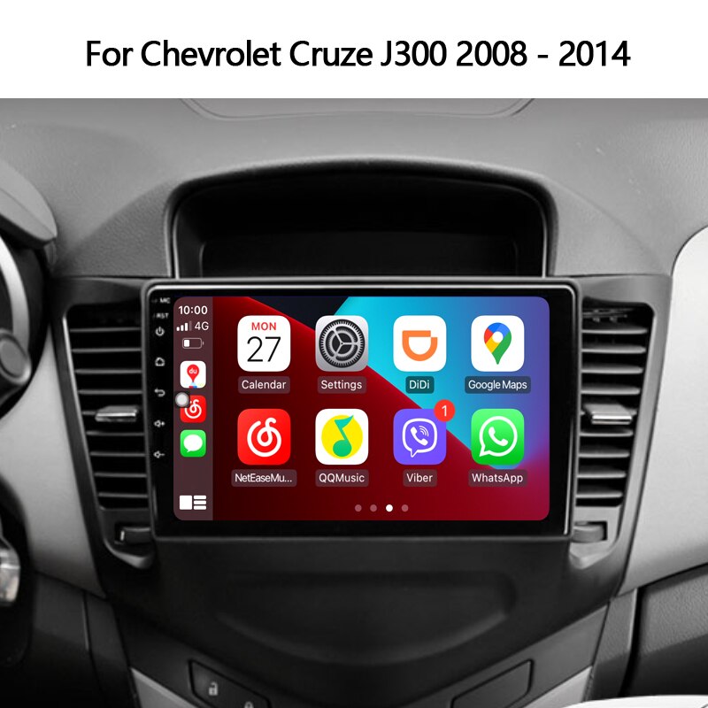 Idoing 9inch Car Intelligent AutoRadio Video Player For Chevrolet Cruze J300 2008-2014 Multimedia GPS Navigation Android Head Unit