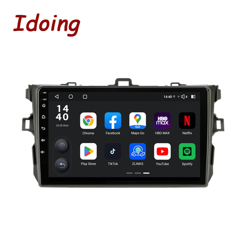 Idoing 9inch Android Car Stereo Radio Multimedia Video Player Head Unit For Toyota Corolla 10 E140 E150 2006-2013 Navigation GPS No 2din 360°Panorama