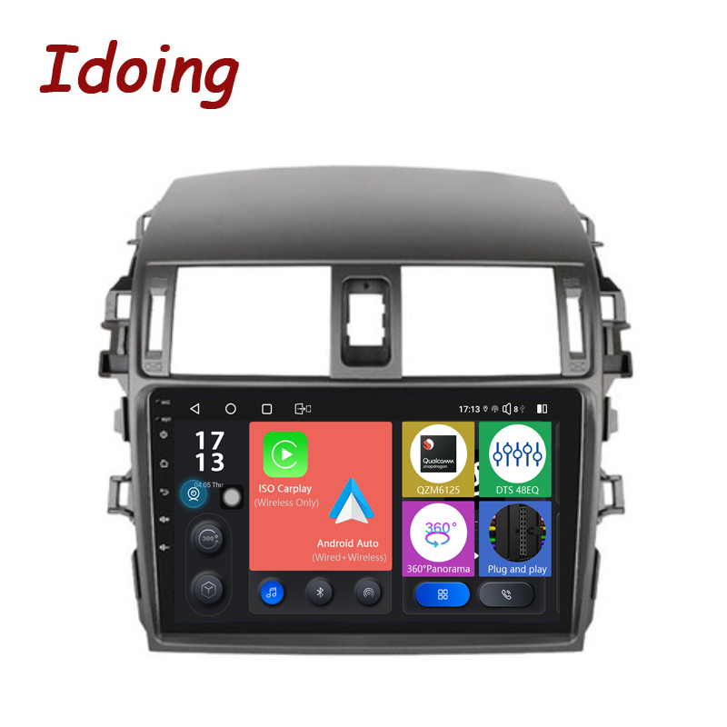 Idoing Android Head Unit 9 inch For Toyota Corolla 10 E140 E150 2006-2013 Car Radio Multimedia Video Player Navigation GPS No 2din