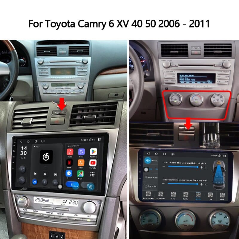 Idoing  Car Stereo Radio Multimedia Video Player 2K For Toyota Camry 6 XV 40 50 2006 2011Android Head Unit GPS Navigation No2din| |   - AliExpress