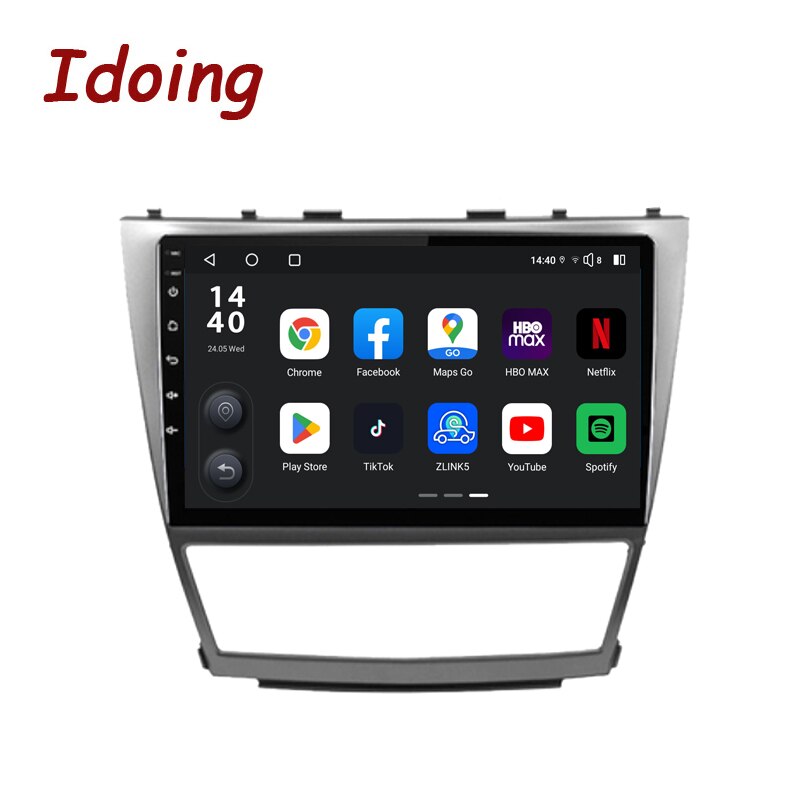 Idoing 10.2 inch Car Stereo Radio Multimedia Video Player 2K For Toyota Camry 6 XV 40 50 2006 2011Android Head Unit GPS Navigation No 2din 8G+128G