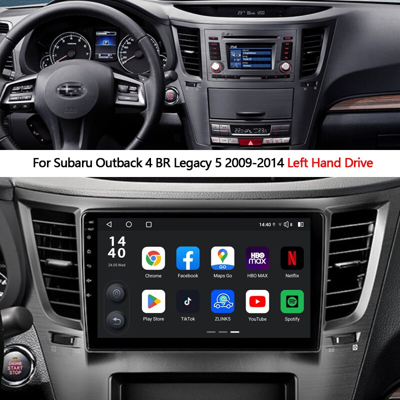 Idoing 9 inch Car Radio Multimedia Video Player Head Unit For Subaru Outback 4 BR Legacy 5 2009-2014 LHD RHD Stereo GPS Navigation